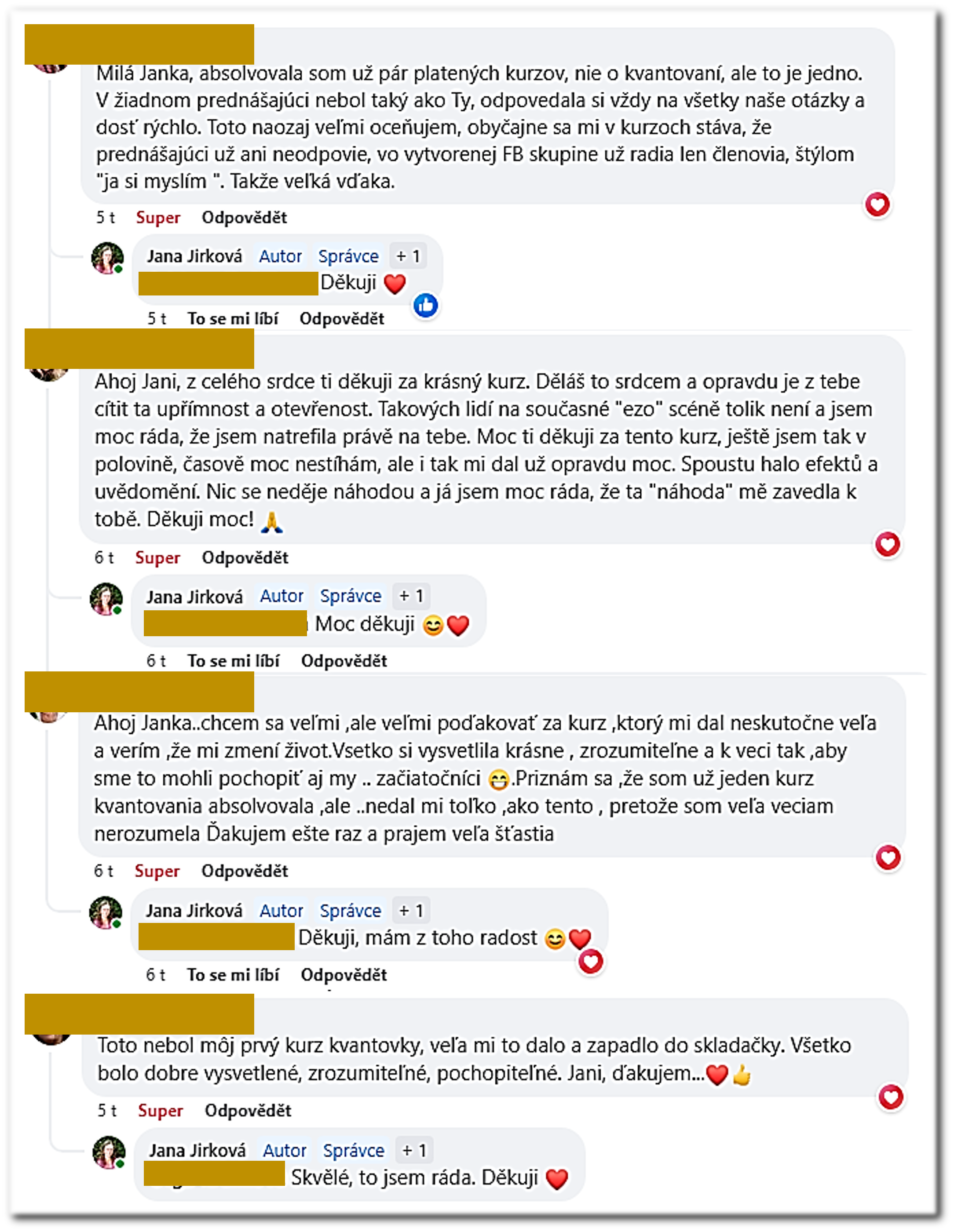 Reference na kurz kvantování